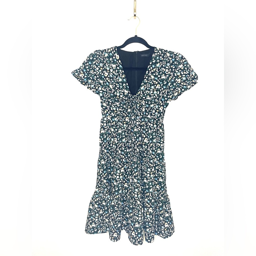 MIKAROSE Puffed Sleeve Flowy Floral Dress Knee Length‎ | Small